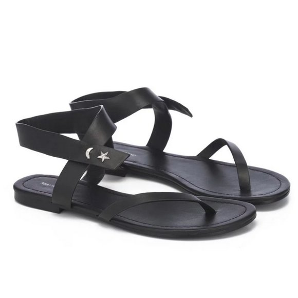 Mara & Mine Vegan Sandals with Star and Moon Studs - Picture 2 of 10
